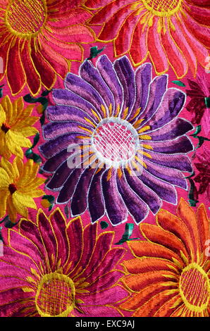 Traditionelle handgefertigte mexikanische Stoff Stockfoto