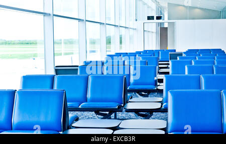 Eine leere Witing Fläche in einem Flughafen in Großbritannien Stockfoto