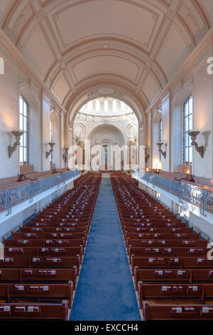 Das Innere der Naval Academy Kapelle an der Naval Academy in Annapolis, Maryland. Stockfoto