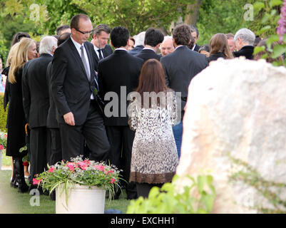 Beerdigung von Udo Jürgens am Wiener Zentralfriedhof mit: Atmosphäre wo: Wien, Österreich bei: 9. Mai 2015 Stockfoto