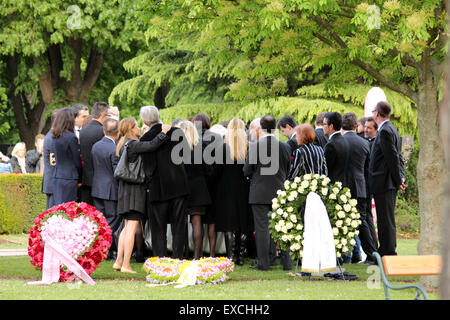 Beerdigung von Udo Jürgens am Wiener Zentralfriedhof mit: Atmosphäre wo: Wien, Österreich bei: 9. Mai 2015 Stockfoto