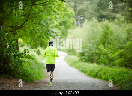 Runcorn ist eine Stadt und Fracht Industriehafen in Halton, Cheshire, UK.  Abgebildete Delamere Wald oder Delamere Forest Park ist ein lar Stockfoto