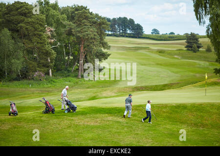 Abgebildete Delamere Forest Golf Club Freizeit entspannen Rasen Kurs gegründet 1910 und entworfen von der angesehenen archit Stockfoto