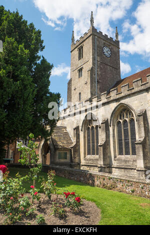 Marlborough Stadt Wiltshire England Marienkirche Stockfoto