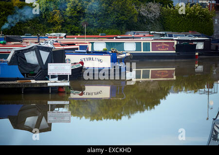 Northwich Bereich Wincham Wharf in Northwich von Manchester Straße mit Solvay Spezialchemikalien im Abstand Boot Kanal, Stockfoto