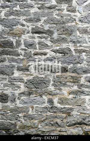 Sehr alte Steinmauer Hintergrund horizontale Schuss Stockfoto