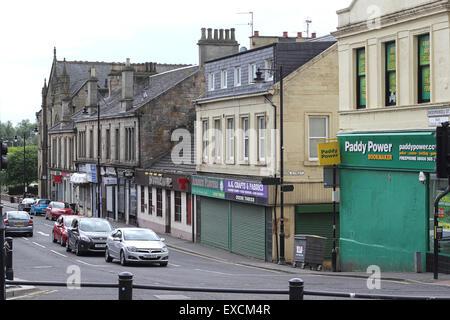 Broomknoll Street in Airdrie, North Lanarkshire, Schottland Stockfoto