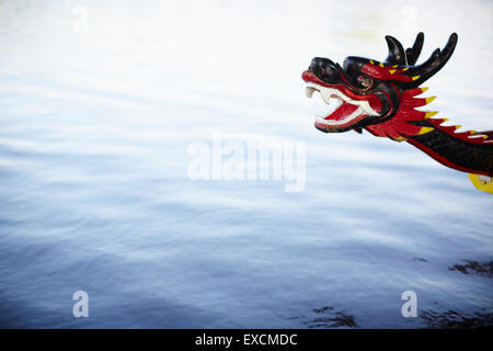 Drachenboot auf der Themse bei Bisham in der englischen Grafschaft Berkshire A Drachenboot ist ein Mensch-powered Wasserfahrzeug. Sie Stockfoto