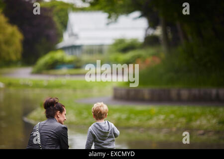 Bilder rund um Southport Bild Hesketh Park ist ein öffentlicher Park in der Nähe das Nordende der Lord Street in der viktorianischen Stockfoto