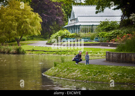 Bilder rund um Southport Bild Hesketh Park ist ein öffentlicher Park in der Nähe das Nordende der Lord Street in der viktorianischen Stockfoto