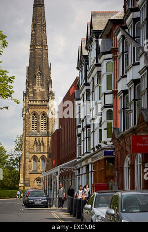 Bilder rund um Southport abgebildet St. George-Kirche befindet sich in Lord Street, Sefton, Southport, Merseyside, England, und ist ein Akt Stockfoto