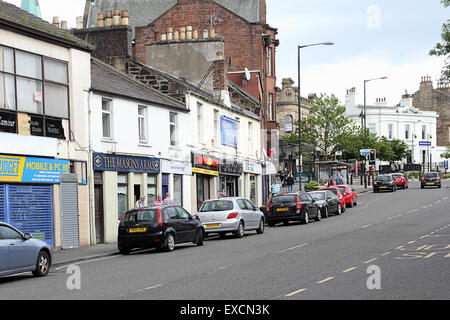 Stirling-Straße in Airdrie, North Lanarkshire, Schottland Stockfoto