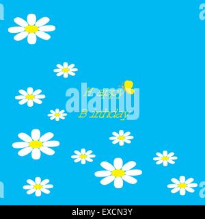 bunter Gruß zum Geburtstag Stock Vektor