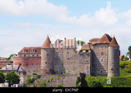 Blick auf die Burg von Dieppe, Normandie, Frankreich Stockfoto