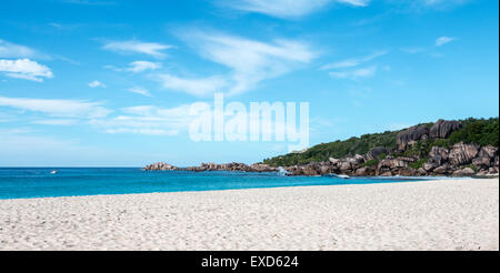 Seychellen, La Digue, Grand Anse Strand, Paradies, Bild perfekt, leeren Strand Stockfoto