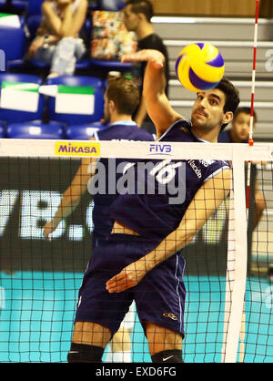 Varna, Bulgarien. 11. Juli 2015. Martin RAMOS (Argentinien). Volleyball-Weltliga 2015, zweite Gruppe Finale. Argentinien Vs Belgien. Varna/Bulgarien, Kultur- und Sports.the des ersten Tages - Argentinien Und Belgien - lockerer spielen für den 3. Platz. Bildnachweis: Wolfgang Fehrmann/Wolfgang Fehrmann/ZUMA Draht/Alamy Live News Stockfoto