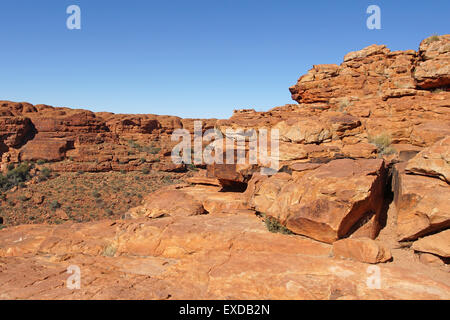 Landschaft des Kings Canyon, Outback von Australien Stockfoto