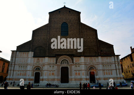 Basilica di San Petronio in Bologna, Italien Piazza Maggiore Stockfoto