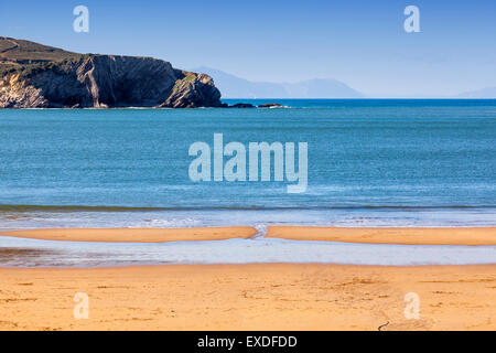 Leeren Strand bei Ebbe Stockfoto