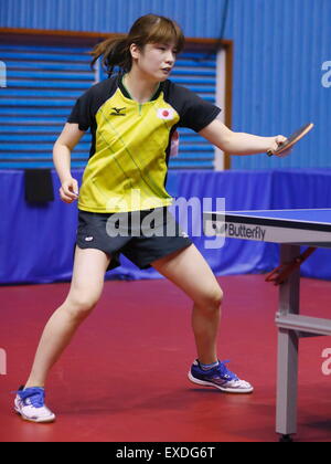 Gwangju, Südkorea. 12. Juli 2015. RIKA Suzuki (JPN)-Tischtennis: Der 28. Sommer Universiade 2015 Gwangju Frauen Singles vorläufiger Jangseong Honggildong Gymnasiums in Gwangju, Südkorea. © Sho Tamura/AFLO SPORT/Alamy Live-Nachrichten Stockfoto