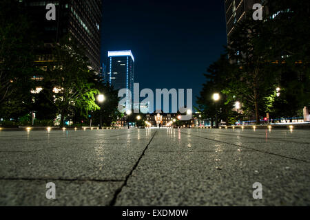 Außenseite des Tokyo Station, Chuo-Ku, Tokyo, Japan Stockfoto