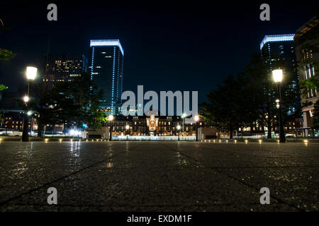 Außenseite des Tokyo Station Marunouchi Eingang, Chiyoda-Ku, Tokyo, Japan Stockfoto