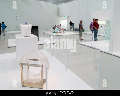 Galerie für zeitgenössische Glas in der Corning Museum of Glass in Corning in der Finger Lakes Region von New York Stockfoto