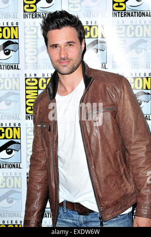 Brett Dalton beim Fototermin im Zusammenhang mit der Marvel-Fernsehserie "Agenten des Shield" an der San Diego Comic-Con International 2015 Im San Diego Convention Center. San Diego, 10.07.2015 Stockfoto