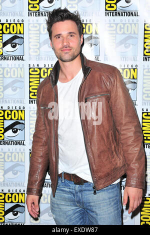 Brett Dalton beim Fototermin im Zusammenhang mit der Marvel-Fernsehserie "Agenten des Shield" an der San Diego Comic-Con International 2015 Im San Diego Convention Center. San Diego, 10.07.2015 Stockfoto