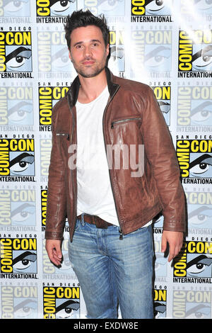 Brett Dalton beim Fototermin im Zusammenhang mit der Marvel-Fernsehserie "Agenten des Shield" an der San Diego Comic-Con International 2015 Im San Diego Convention Center. San Diego, 10.07.2015 Stockfoto