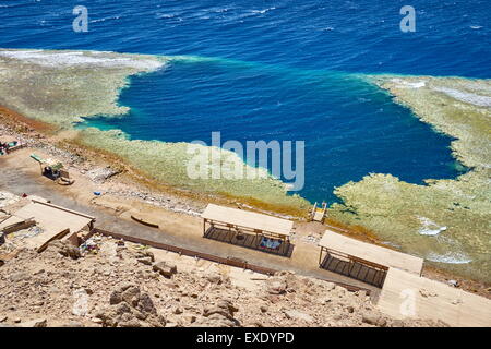 Blaues Loch, Dahab, Sinai, Rotes Meer, Ägypten Stockfoto