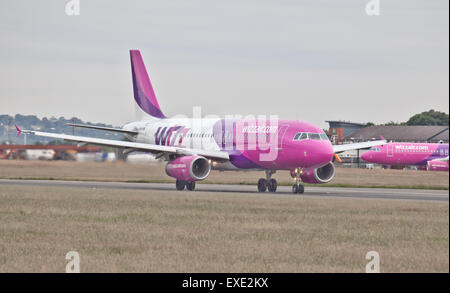 Wizz Air a320 HA-LPA vom Flughafen London-Luton LTN Stockfoto