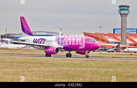 Wizz Air a320 HA-LPA vom Flughafen London-Luton LTN Stockfoto