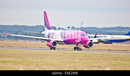 Wizz Air a320 HA-LWL vom Flughafen London-Luton LTN Stockfoto