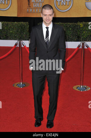 LOS ANGELES, CA - 30. Januar 2011: Justin Timberlake auf der 17. Annual Screen Actors Guild Awards im Shrine Auditorium. Stockfoto