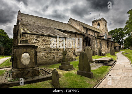 Kirche der Hl. Maria und allen Heiligen, Whalley. Stockfoto