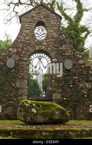 Das Grab und Begräbnis von Earl David Lloyd George, Krieg Zeit Premierminister von Großbritannien, bei Llanystymdwy Stockfoto