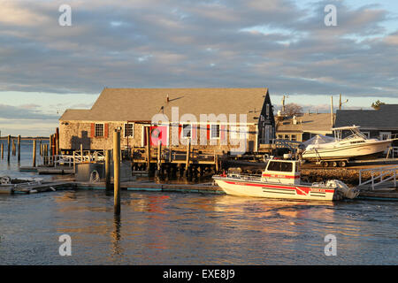 Millway Marina, Barnstable Harbor, Cape Cod, Massachusetts, Vereinigte Staaten von Amerika Stockfoto