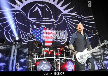 Nördlichen Invasion Heavy Metal Festival 2015 Mitwirkende: Volbeat wo: Amphitheater, Wisconsin, Vereinigte Staaten von Amerika das Somerset bei: 9. Mai 2015 Stockfoto