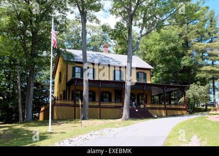 Grant Cottage - letzte Heimat des Präsidenten Ulysses S Grant - Mount McGregor, New York Stockfoto