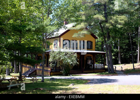 Grant es Cottage in Mount McGregor, New York.  Letzte Heimat von Präsident Ulysses Grant und wo er starb Stockfoto