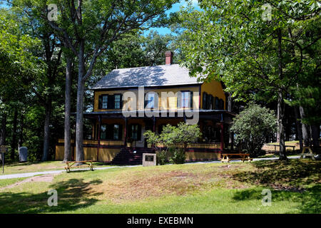 Grant Cottage - letzte Heimat von Präsident Ulysses Grant auf Mount McGregor in New York Stockfoto