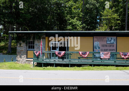 Museum und Büro in Ulysses Grant Hütte, wo er starb, Mount McGregor, New York Stockfoto