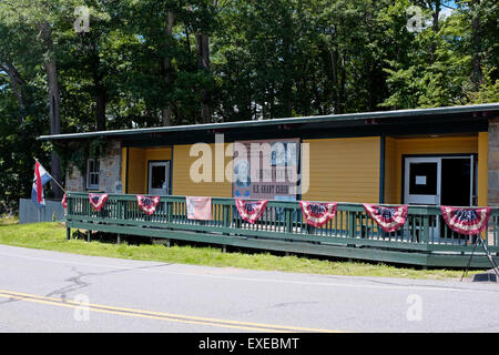 Museum und Büro in Ulysses Grant Hütte, wo er starb, Mount McGregor, New York Stockfoto