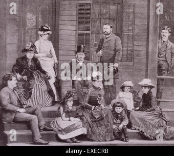 General Ulysses S Grant und Familie, um 1880 Stockfoto