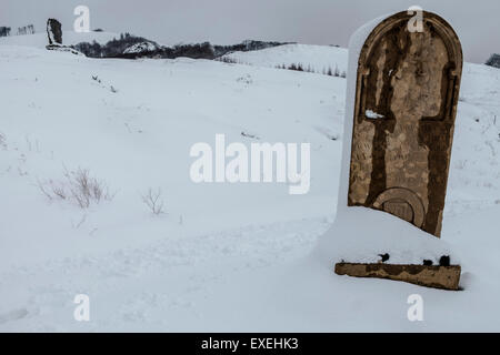 Ibañeta Bergpass. Roncesvalles, Navarra, Spanien Stockfoto