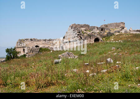 Milet war eine antike griechische Stadt, die aus dem 8. Jahrhundert v. Chr. im Westen heute Türkei floriert. Das Theater hatte 25000 Sitz Stockfoto