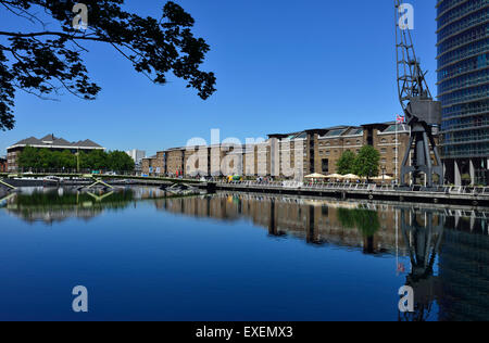 Canary Wharf Estate, Docklands, London E14, West India Quay, Vereinigtes Königreich Stockfoto