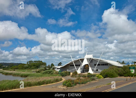 Dinosaurier-Insel-Museum, Sandown, Isle Of Wight. In der Form eines riesigen fliegenden Flugsaurier Dinosauriers gebaut. Stockfoto