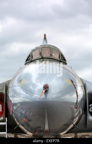 Yeovilton, Somerset, UK. 11. Juli 2015. 11. Juli 2015: RNAS Yeovilton, Somerset, Großbritannien. Die Avro Vulcan XH558 Welt zuletzt flying Beispiel, zeigt in ihrem letzten Jahr bei der Royal Navy preisgekrönte Yeovilton Air Tag zieht mehr als 35.000 Besucher, bedeutende UK/auswärtige militärische Beteiligung und Unterstützung durch die Worldâ€™ s führende Luft-und Raumfahrtunternehmen. Bildnachweis: KEITH MAYHEW/Alamy Live-Nachrichten Stockfoto